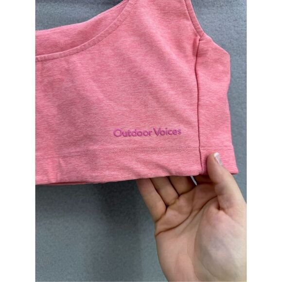 Outdoor Voices Womens Pink Supportive Scoop Neck Sports Bra Size XL - Picture 4 of 9